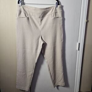 Chicos Perfect Stretch Fabulously Slimming Josie Slim Ankle Pants Size XL Office